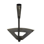 괭이 32 5cm 원예 뒷마당 농업을위한 모든 강철 휴대용 쉬운 잡초 토양 풀기 심기 : 세일루츠