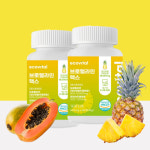 브로멜라인 맥스 파인애플 효소식품 60정 퀘르세틴 파파인 효소분말 에코바이탈 : 에코바이탈
