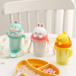 에디슨 아기빨대컵 물컵 오리 유아 빨대컵 자기주도 어린이집 아기물병 : 에디슨몰