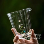 [다도 다기] 예향원 핸드메이드 샤스타데이지 글라스 공도배 숙우 P-8213 : 예향원