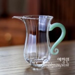[다도 다기] 예향원 핸드메이드 피닉스 컬러 핸들 글라스 공도배 숙우 P-8215 : 예향원