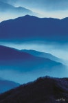 [아트앤에디션] Blue mountain 2306, 산수화, 풍수그림, 임채욱, Lim Chae Wook, 친필사인, 에디션 판화, Edition of 55 : 아트앤 에디션