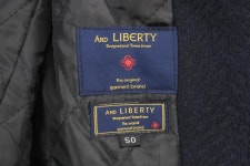 (AND LIBERTY Designed and Tomas brown)앤리버티 네이비 버튼 양모 롱코트(50) : 빈티지 코코