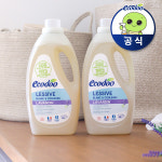 에코두 고농축 중성 세탁세제 대용량 액체 2L, 라벤더, 2개 : 에코두