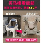 환자용변기 임산부 좌변기 성인 노인 요강 변기통 이동식 변기 + 버킷1개 - 와인 레드 : 애플유통