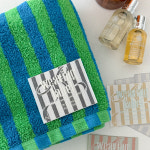 (1+1) 직조라벨 빈티지스트라이프 위빙라벨 티코스터 캠핑컵받침 뜨개 자수 : 위빙라벨