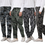 아동 여성 남성 기모바지 융털 몸빼 고무바지 작업복 촌캉스 체크 밀리터리 꽃 : 3579의류