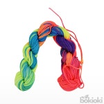 보기오기 매듭 실 형광 혼합 전통매급끈 목걸이줄 형광혼합색 소품만들기 매듭팔찌만들기 : 보기오기