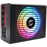 RGB 완전 모듈식 ATX 3.0 PCIe 5.0 PSU 액티브 PFC 게이밍 PC 컴퓨터 전원 공급 장치 풀 전압 100-240V 120mm FDB 선풍기 1050W... 