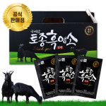 웰스앤헬스 국내산 토종 흑염소진액 엑기스 발효녹용 흑염소즙 30포 : 웰스앤헬스