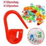 뜨개질 수예 봉제 바늘 클립 세트 코바늘 마킹 위치표시 잠금스티치 120P (A0203) : 꼬슈 COSSU