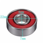 608RS 베어링 인라인 스케이트 보드 휠베어링 롤러 ABEC5 ABEC7 (A0083) : 꼬슈 COSSU