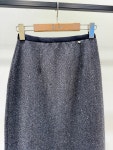 [F/W] 울 블렌디드 에이치 글리터 스커트 : 종각 옵스