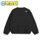 (슈몬스터) 내셔널지오그래픽 경량 패딩 헤론 U넥 덕다운 점퍼 블랙/버터/아이보리 N234WDW020 : 슈몬스터