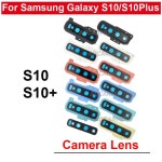 프레임 및 접착식 수리  부품이 있는 후면 카메라 렌즈 삼성 갤럭시 S10 + S10 플러스 G9730 G9750 용 : 티스샵