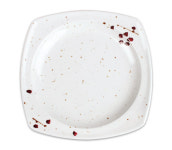 DOLSAN 돌산 멜라민 DS-6671 귀사각접시 7호 M살구 식당 업소용 그릇 접시 : 온라인키친