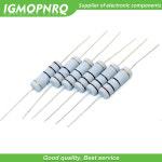 10pcs 5W 탄소 필름 저항기 5% 1R  1M 2.2R 10R 22R 47R 51R 100R 150R 470R 1K 4.7K 10K 47K 1 2.2 10 22 47 51 : 온세상14