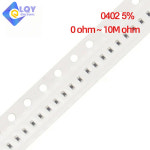 0402 5% SMD 저항기 0R  10M 1/16W 0 1 10 100 150 220 330 ohm 1K 2.2K 10K 100K 1R 22R 10R 100R 150R 220R : 온세상14