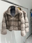 [REAL FUR] 코펜하겐 밍크 리버시블 4단 크롭 자켓 (국내생산) : 로로 블랑