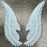 썬즈봉봉 3D 입체 벽장식 천사날개 130cm 화이트 벽걸이장식품 벽소품 : 썬즈봉봉