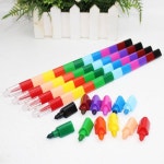 5Pcs 빌딩 블록 펜 크레용 빌딩 블록 크레용 유화 그리기 F19E : 더하우스토어