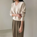 어반프랑 온더 울 브이넥 루즈핏 니트 : 어반프랑