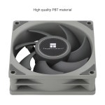 써멀라이트 CPU 팬 컴퓨터 케이스 콰이어트 4핀 PWM PC 팬, 80mm 사일런트 쿨러 2200RPM 속도, 냉각 팬(그레이) TL-B8 : 더엠제이커넥트