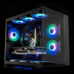 ALSEYE PC 케이스 팬 키트, 스냅인 연결 구조가 있는 ARGB 및 PWM 키트 3개(i12 블랙) i12 Black : 더엠제이커넥트