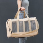 이동장가방 고양이 강아지 다견 다묘 접이식 켄넬 돔형 외출 숄더백 통기성 : 도란재