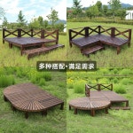 조립식 평상 야외 마루 카페 평상만들기 야외테이블 테라스 옥상 90x90x20cm 탄화색 : 바른 대행