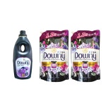 다우니 초고농축 생화 향기 컬렉션 섬유 유연제 미스티크 블랙 1L 본품 1개+1.35L 리필 2개 : 웨어하우스31