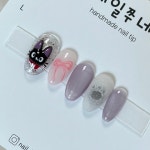 마녀배달부 키키 고양이 수제네일팁 : 네일쭈네