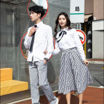 고등학교 졸업 수업용 여름 유니폼 양복 학생용 한국 버전 중학생 소년 대학생 스타일 패션 세트 H2443 : 옴니비즈6