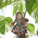 엄지공주 가방걸이 컨츄리 퀼트인형 : 민트돌