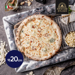 나폴리 프리미엄 토핑 화덕 피자도우 고르곤졸라 피자 255g (약20cm) : 바른피자생활