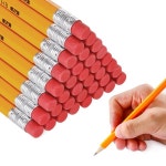 지우개가 있는 노란색 연필, 대량 나무 연필, 2 HB 연필, 나무 케이스, 학교 쓰기, 그림 스케치용, 150 개, 100 개, 50/30 개 : 플로랄라이프