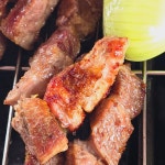 [제주 흑돼지 BBQ세트] 숙성 목살+우대갈비+멜젓 포함 1kg : 제주애산다