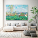 클로드 모네 인테리어 명화 작품 베테유의 봄 18호 70x50cm 캔버스액자 : 프레임아트