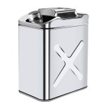 가솔린 휘발유통 스텐 난로 통 말통 캠핑 디젤 등유 스테인레스 캠핑용 오일통 기름통 업소 304 스텐 10L(사각) : 파인s마켓