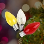 촛대 전구 컬러 3P 촛대구 꼬마 전구 미니 소형 벌브 볼 : 집이 산다