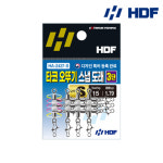 해동 HA-2437 타코 오뚜기 스냅 도래 3단 문어 낚시 채비 : 블랙이소