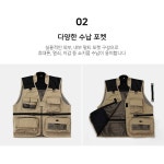 작업조끼 사계절 메쉬 레저 조끼 낚시조끼 2XL : 모아지모아