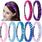 Candygirl-반짝이 반짝이 장식 조각 머리띠, 귀여운 색상, 샤인 헤어밴드, 소녀, 가족 파티 모자, 헤어 액세서리 : 더리틀홈