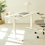 루나랩 높이조절 스탠딩 책상 높낮이조절 수동 모션데스크 화이트 1200 : 루나 랩