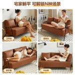 업소용의자 미용실 대기의자메이크업 로비 뷰티숍 대형더블(125CM)베개2개고급브라운 : 삼육오 핫딜마켓