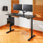 루나랩 모션데스크 스탠딩 높이조절 책상 듀얼모터블랙커브1500 기사설치 : 루나 랩