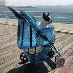 SB 4륜 애견유모차 애견캐리어 개모차 소형견개모차 경량강아지유모차 : 딸기soop