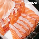 [시장가]쿠마 비법 7일 이상 소금숙성 시오지메 연어회 300g : 쿠마 상회