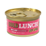 프리미엄 골드 런치 고양이 습식 간식 캔 참치 새우, 80g, 1개 : 신묘한냥이
