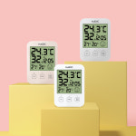 1+1 휴비딕 디지털 시계 온습도계 탁상형 벽걸이 실내 온도 습도 측정 신생아 육아용품 HT-7 : 휴비딕 베이비